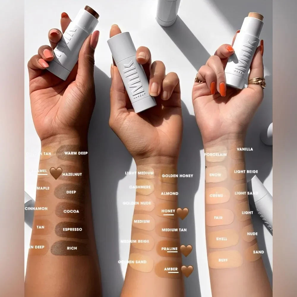 NIB MILK MAKEUP FLEX FOUNDATION STICK MEDIUM COVERAGE NATURAL FINISH IN CARAMEL